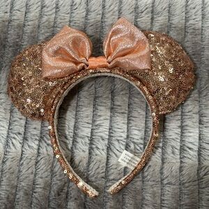 Disney Childrens Size Minnie Mouse Ears in Rose Gold